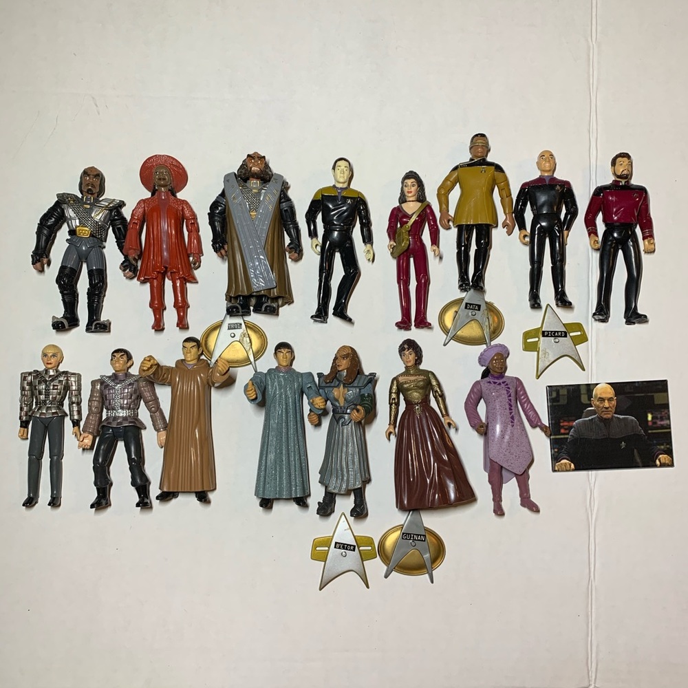 Star trek figures vintage